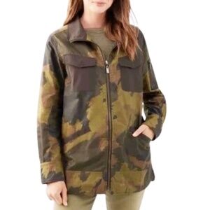 Martha Stewart Utility Field Jacket in Splashy Camo Size S NWT